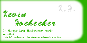 kevin hochecker business card